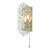 Porthos 1 Light Wall Light Antique Brass Glass