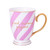 Good Morning Gorgeous Blush Stripes Mug Portofino by Bombay Duck