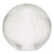 Accessories Easy Fit Ribbed Round Glass Shade