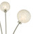 Avari 3 Light Floor Lamp Satin Nickel Frosted Glass