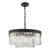 Celeus 6 Light Chandelier Anthracite & Crystal