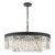 Celeus 8 Light Chandelier Anthracite & Crystal