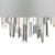 Halle Wall Light Grey & Crystal Cw Shade