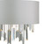 Halle Wall Light Grey & Crystal Cw Shade