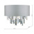 Halle Wall Light Grey & Crystal Cw Shade