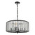 Naeva 4 Light Pendant Satin Black Crystal