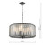 Naeva 4 Light Pendant Satin Black Crystal