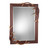 Antler Bevelled Mirror Rustic