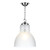 Upton Single Pendant Large In Chrome With Opal Glass