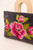 Painted Peony Velvet Zip Pouch by Powder Designs