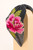 Embroidered Painted Peony Headband by Powder Designs