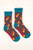 Men's Esteemed Fox Print Socks - Mauve by Powder Designs