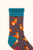 Men's Esteemed Fox Print Socks - Mauve by Powder Designs