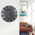 Mulberry 12"Graphite Silver Clock by Thomas Kent