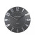 Mulberry 12"Graphite Silver Clock by Thomas Kent