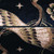 Heron Stitch Cushion 45x45cm Black