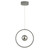 Mercury 1lt Pendant Vertical Grey LED