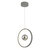 Mercury 1lt Pendant Vertical Grey LED