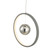 Mercury 1lt Pendant Vertical Grey LED