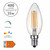 4W SES LED Candle Clear Cool White