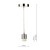 1 Light Satin Chrome E27 Suspension With Clear Cable