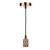 1 Light E27 Decorative Suspension Copper