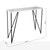 Fotini Console Table White Marble Effect