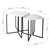 Fotini Nested Side Table White Marble Effect