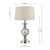 Iffley Touch Table Lamp Polished Chrome Twist Cage Base With Shade - Small