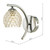 Nakita Wall Light Polished Chrome With Dimpled Glass