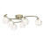 Nakita 6 Light Semi Flush Antique Brass With Clear.Opal Glass