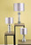 Yalena Small Table Lamp Polished Chrome & Glass With Shade