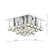 Abacus 4 Light Flush Polished Chrome Crystal