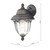 Aldgate Outdoor Wall Light Black/Gold Glass IP44