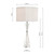 Risha 2lt Table Lamp Crystal & Polished Nickel C/W Shade