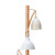 Blyton 3 Light Floor Lamp Wood Cream/Grey