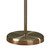 Boston 3 Light Floor Lamp Antique Brass Opaque Glass