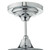 Caden Bathroom Semi Flush Polished Chrome Opal Glass IP44