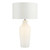 Cibana Table Lamp Dual Source White Glass With Shade