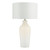 Cibana Table Lamp Dual Source White Glass With Shade