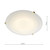 Damask Flush Alabaster Glass Brass 30cm