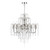 Daniella 6 Light Pendant Polished Nickel Crystal Dual Mount