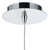 Decade 1 Light Pendant Polished Chrome/Clear