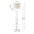 Donovan Floor Lamp Polished Chrome complete with Shade