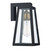 Duval Outdoor Wall Light Black Glass IP43