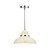 Dynamo 1 Light Pendant Cream and Polished Chrome