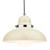 Dynamo 1 Light Pendant Cream and Polished Chrome