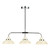 Dynamo 3 Light Bar Pendant Cream and Polished Chrome