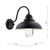 Dynamo Outdoor Wall Light Matt Black Glass IP44