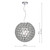Serafina 1 Light Pendant Brushed Chrome Small